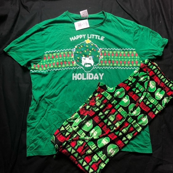 Bob Ross Nwt Pajama Set Xl 